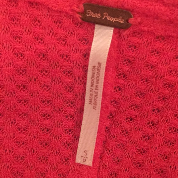 Free People Malibu Poppy Red Top - Picture 7 of 8